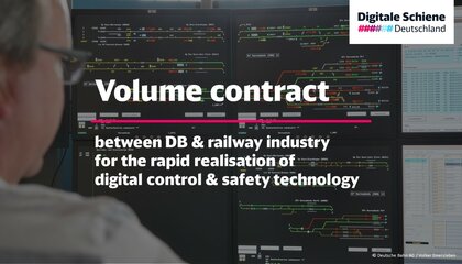 The cover picture shows the title of the volume contract and in the background you can see an operating station of a digital interlocking