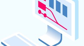 The graphic shows a pc monitor with graphics | © DB InfraGO