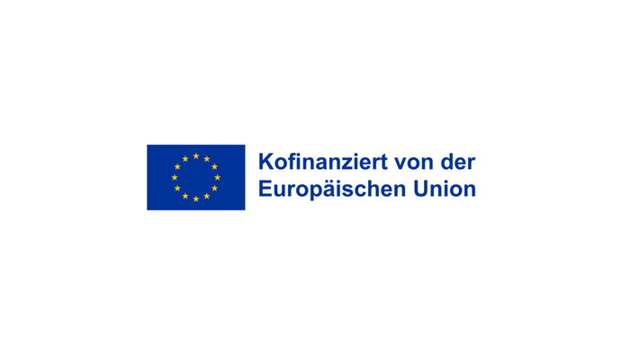 Fahne der Europäischen Union. Daneben der Schriftzug: Kofinanziert von der Europäischen Union Fahne der Europäischen Union. Daneben der Schriftzug: Kofinanziert von der Europäischen Union