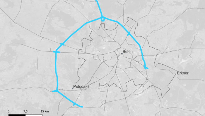 Streckenkarte Lückenschluss Berliner Außenring (Copyright: DB InfraGO AG)