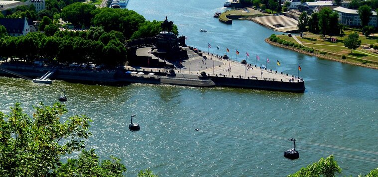 Deutsches Eck in Koblenz