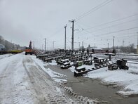 Letzte Baumaßnahmen während der Sperrpause vor der Inbetriebnahme (Copyright: DB InfraGO AG/Digitale Schiene Deutschland)