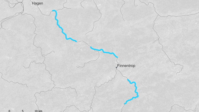 Route map SLP Finnentrop (Copyright: DB InfraGO AG, Digitale Schiene Deutschland)