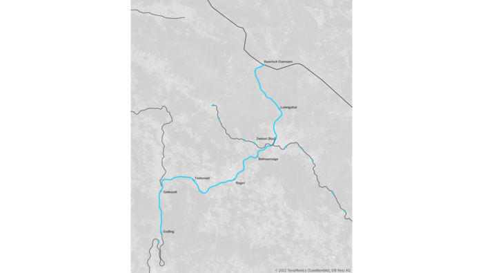 Karte des SLP-Projekts Zwieseler Spinne