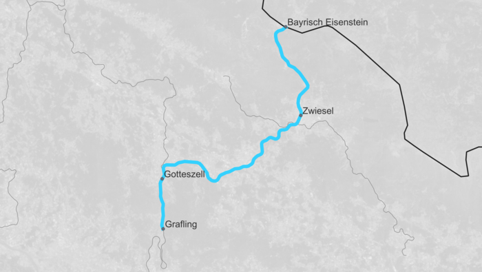 Route map SLP Zwieseler Spinne (Copyright: DB InfraGO AG)
